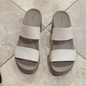 Crocs Life Stride Women's White Slide Sandals